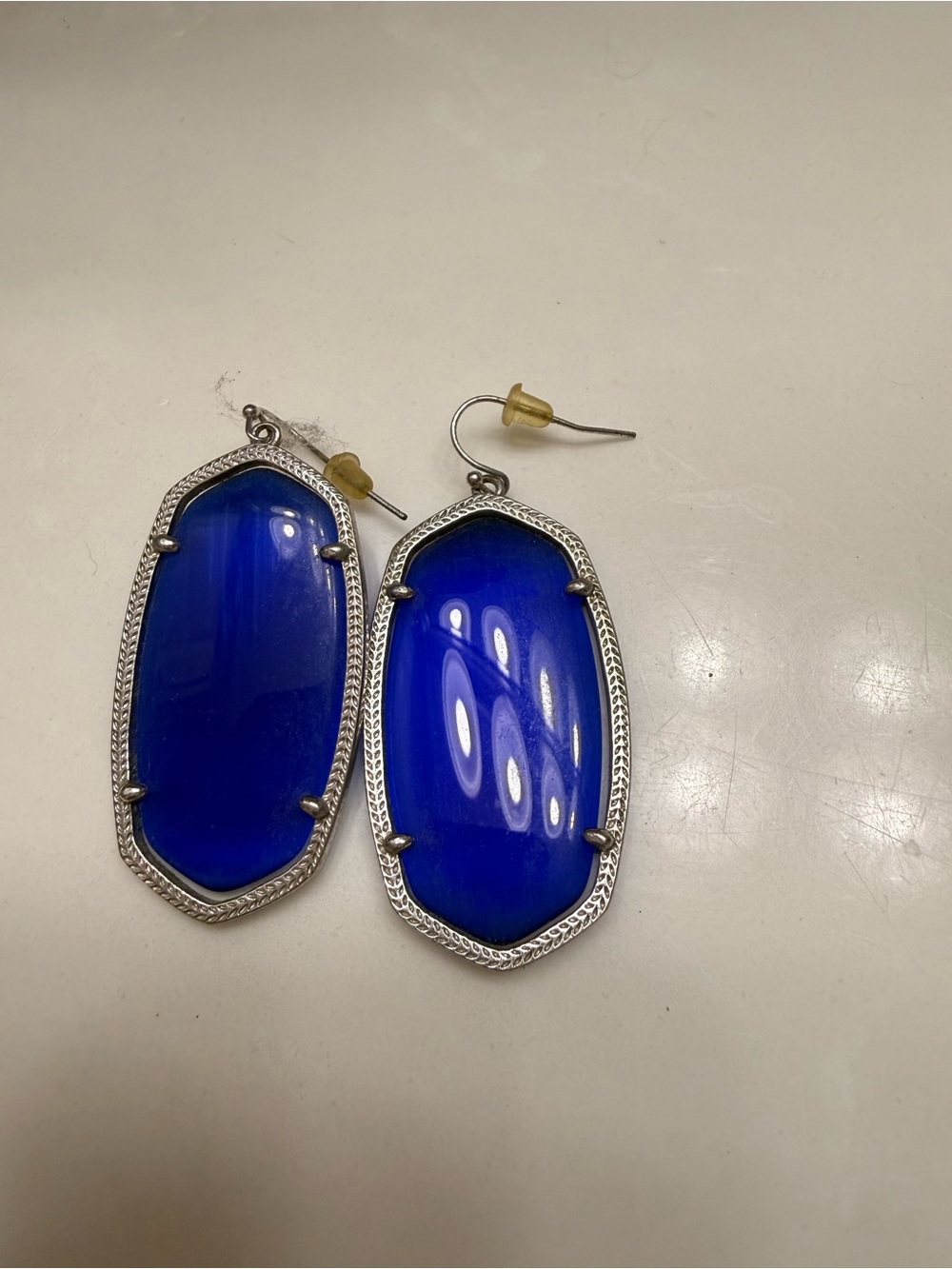 Elle by Kendra Scott Earrings in Royal with silver frame